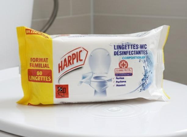 Harpic Higiénikus Fertőtlenítő Törlőkendő (80 db)