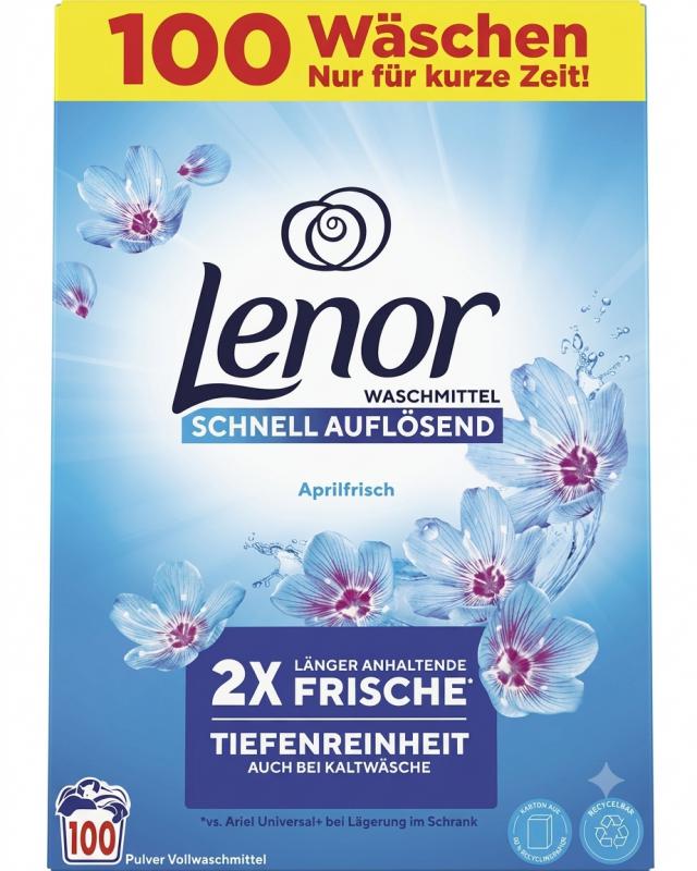 Lenor Aprilfrisch Mosópor (6 kg – 100 mosás)