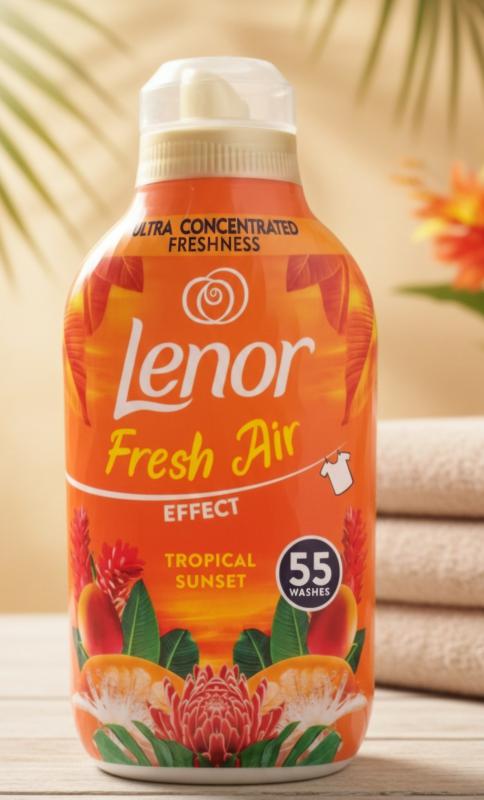 Lenor Fresh Air Effect Tropical Sunset-Trópusi naplemente  textilöblítő koncentrátum 55 mosás 770 ml