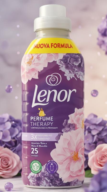 Lenor öblítő koncentrátum perfume therapy Ametista Rosa a Note di Muscio 25 mosás 525 ml