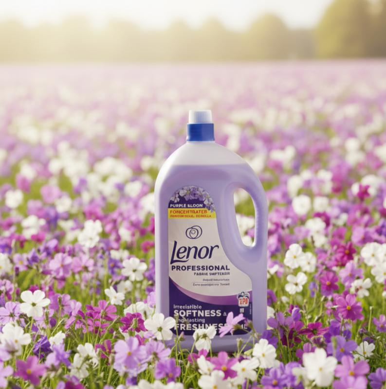 Lenor Professional Purple Bloom Levendula Koncentrált Textilöblítő – 4 L (XXL Gazdaságos Kiszerelés) 200 mosás