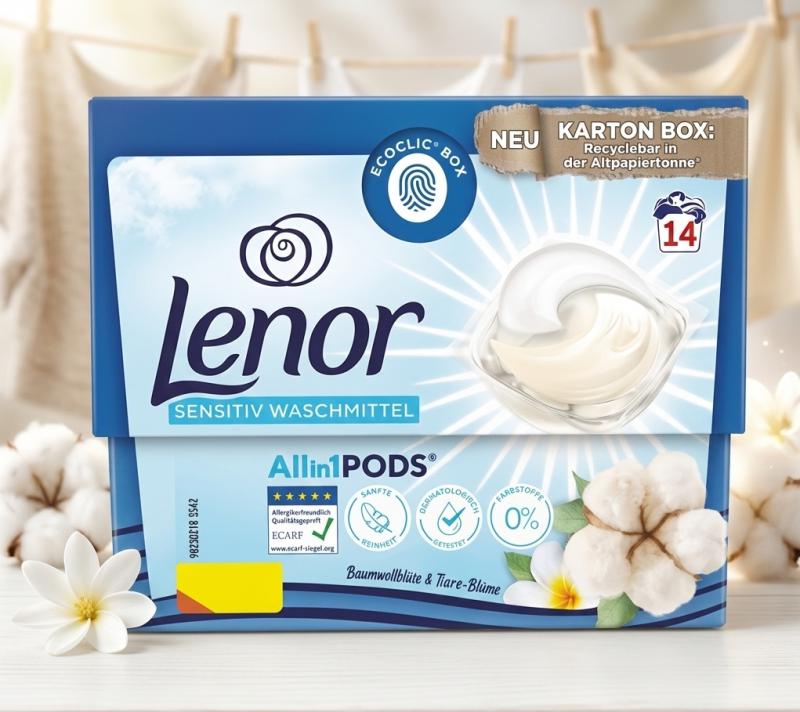 Lenor Sensitive mosókapszula All-in-1 Pods (14 db)