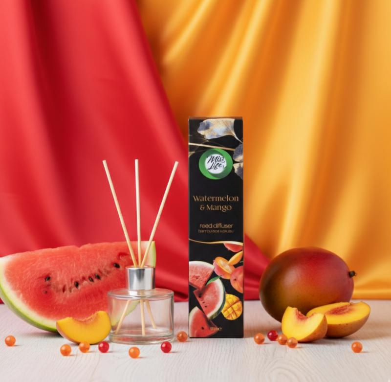 Miss Life Bamboo bambusz Pálcás Illatosító – Mangó-Dinnye (100 ml)