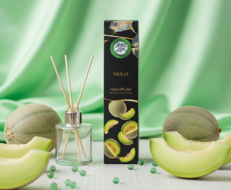 Miss Life Bamboo Pálcás Illatosító – Sárgadinnye (100 ml)