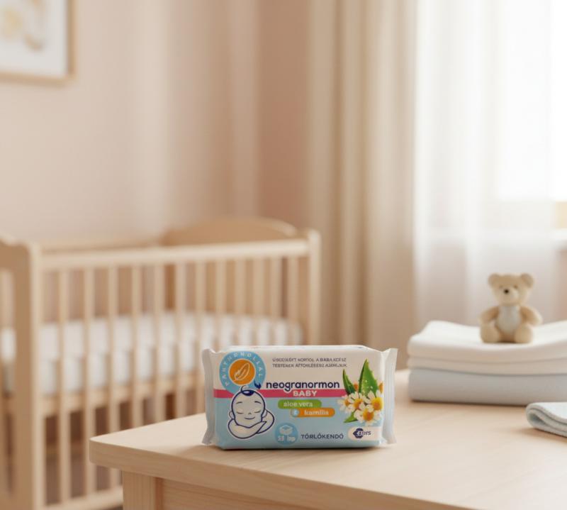 Neogranormon Baby Törlőkendő Aloe Vera és Kamilla (55 db)