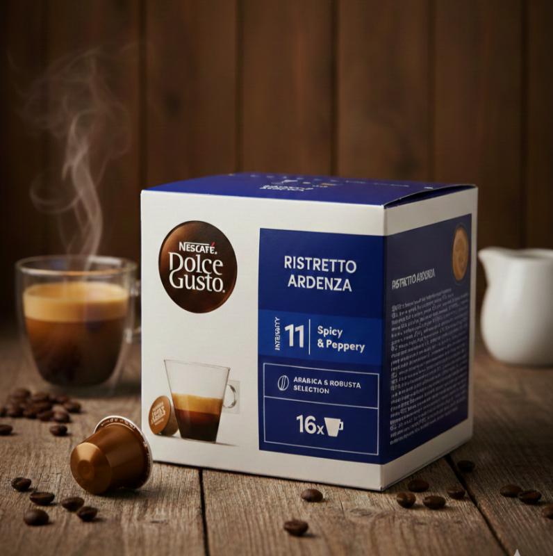 NESCAFÉ Dolce Gusto Ristretto Ardenza-Extra intenzív kávékapszula a sötét pörkölés kedvelőinek  (16 db)