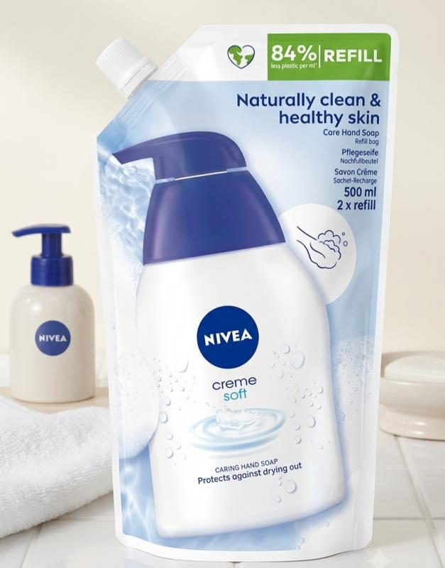 NIVEA Creme Soft Krémszappan Utántöltő (500 ml)