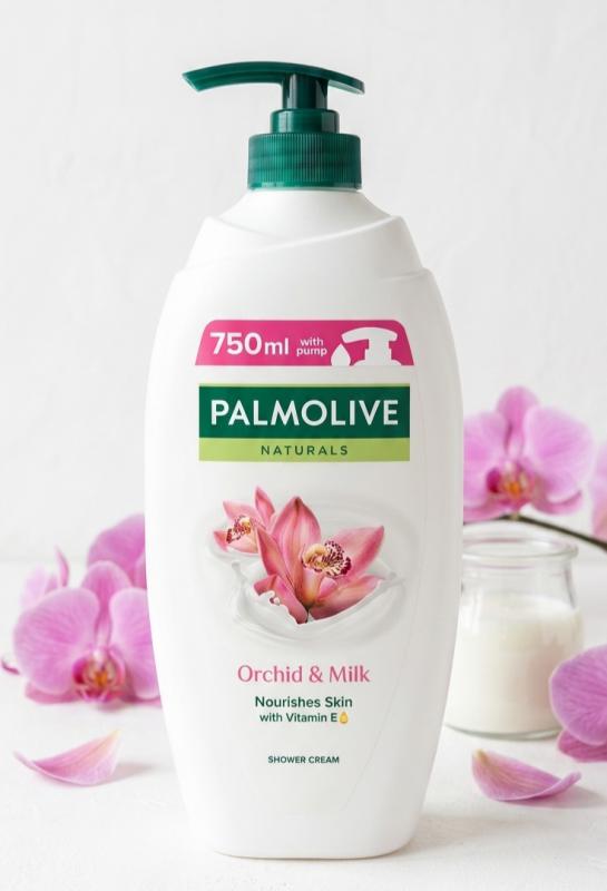 Palmolive Naturals Orchid & Milk Pumpás Krémtusfürdő 750 ml – E-vitaminnal és Orchidea Kivonattal