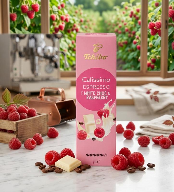 Tchibo Cafissimo Espresso White Choc & Raspberry kávékapszula (10 db)