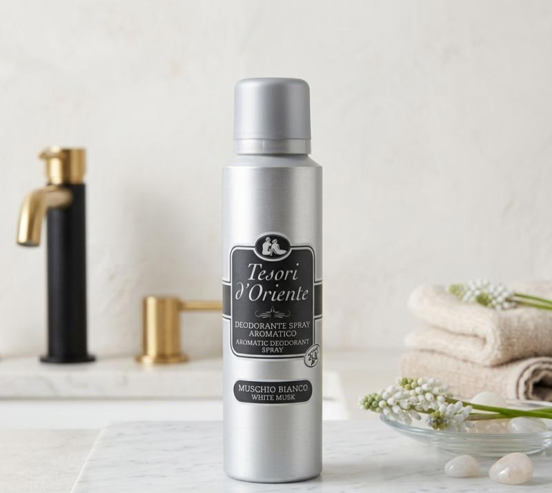 Tesori d’Oriente Muschio Bianco Spray Dezodor – 150 ml (Fehér Pézsma Illat)