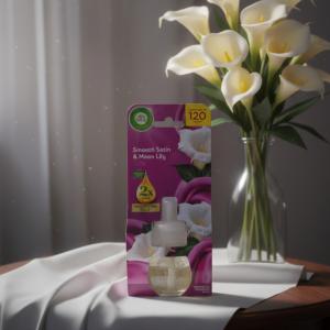 Air Wick Soothing Satin & Moon Lily Elektromos Illatosító Utántöltő (19 ml)
