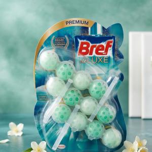 Bref Premium De Luxe Lovely Jasmine WC-frissítő blokk (3x50 g)