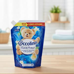 Coccolino Campanula & Bergamot öblítő koncentrátum utántöltő – 26 mosás (600 ml)