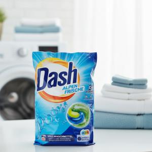 Dash Alpen Frische Folyékony Mosókapszula – Fehér ruhákhoz (60 db)