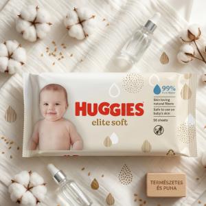 Huggies Elite Soft nedves törlőkendő (56 db)