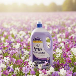Lenor Professional Purple Bloom Levendula Koncentrált Textilöblítő – 4 L (XXL Gazdaságos Kiszerelés) 200 mosás