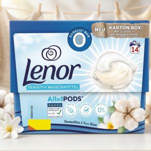 Lenor Sensitive mosókapszula All-in-1 Pods (14 db)