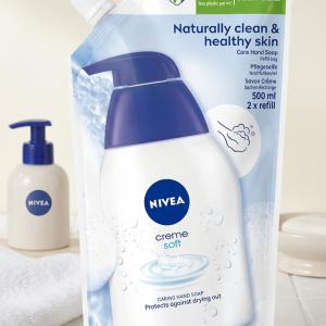 NIVEA Creme Soft Krémszappan Utántöltő (500 ml)