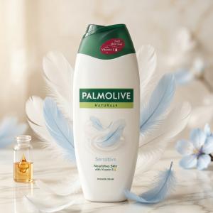Palmolive Naturals Sensitive Krémtusfürdő 500 ml – E-vitaminnal Érzékeny Bőrre