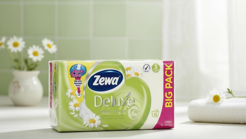 Zewa Deluxe Camomile Comfort Toalettpapír (16 tekercs)