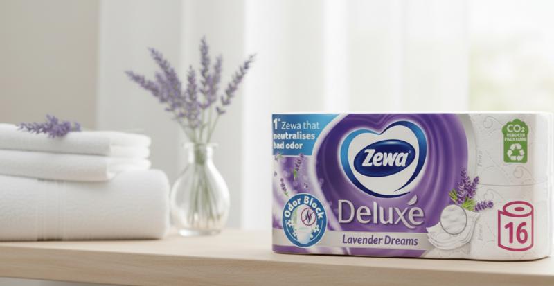 Zewa Deluxe Lavender Dreams Toalettpapír (16 tekercs)