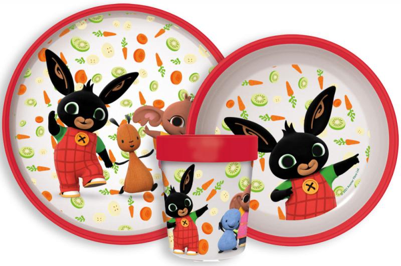 Bing Happy Carrots csúszásmentes étkészlet  micro műanyag szett