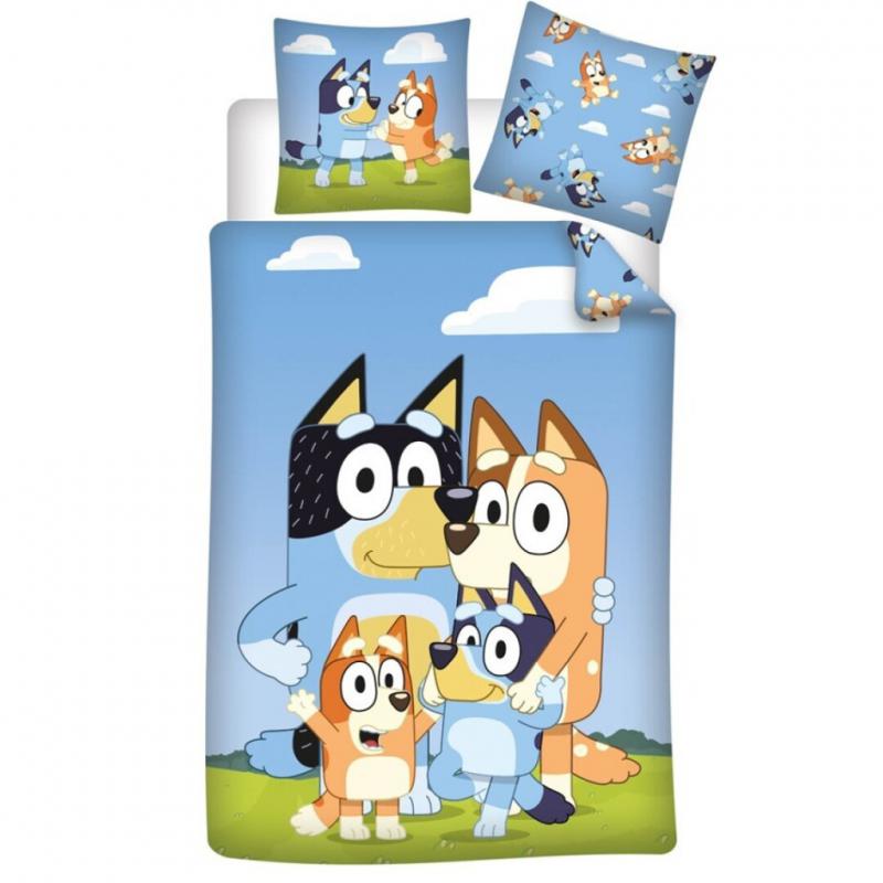 Bluey Hugging Heelers ágyneműhuzat 140×200cm  65×65 cm