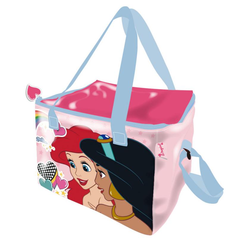 Disney Hercegnők Ariel & Jasmine thermo uzsonnás táska  hűtőtáska 22,5 cm