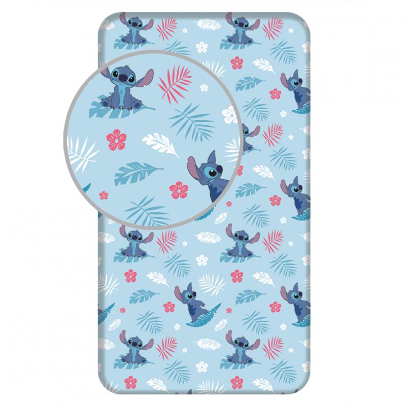 Disney Lilo és Stitch   A csillagkutya Blue gumis lepedő 90x200 cm