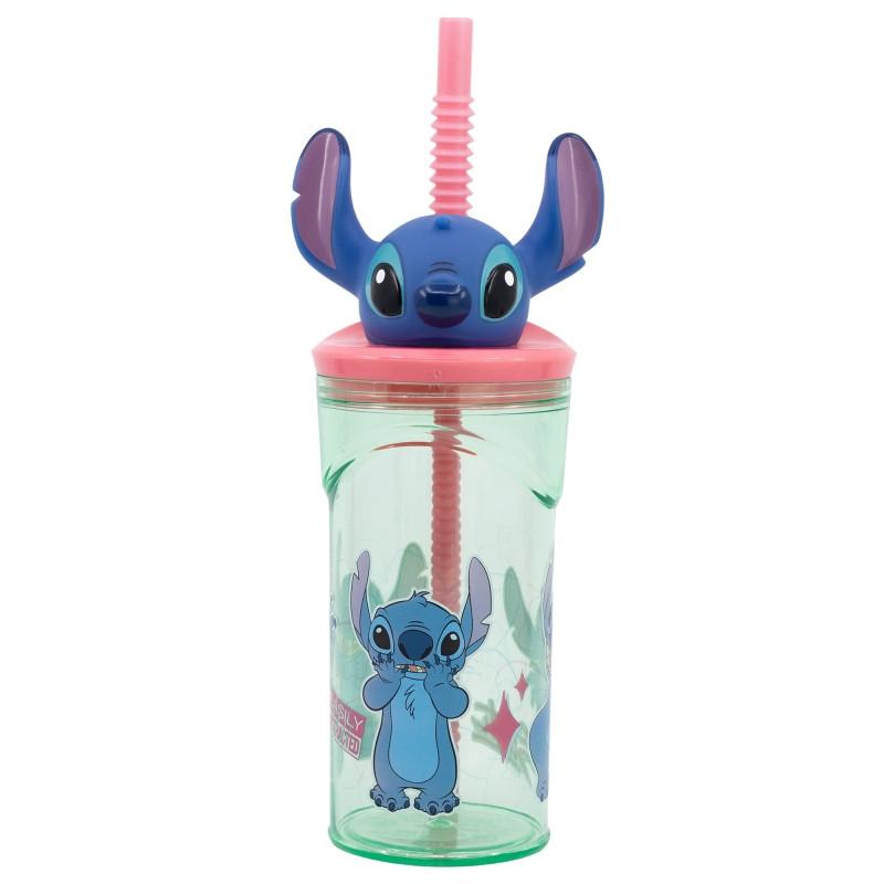 Disney Lilo és Stitch  A csillagkutya Easily Distracted 3D műanyag szívószálas pohár 360 ml