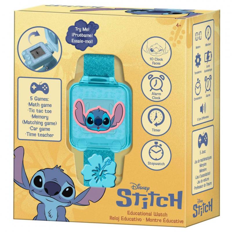 Disney Lilo és Stitch  A csillagkutya Leaf oktató digitális karóra játékokkal