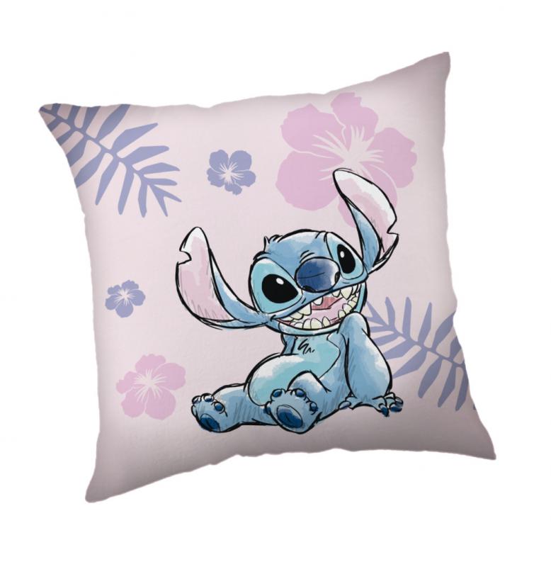 Disney Lilo és Stitch  A csillagkutya Pink párnahuzat 40x40 cm Velúr