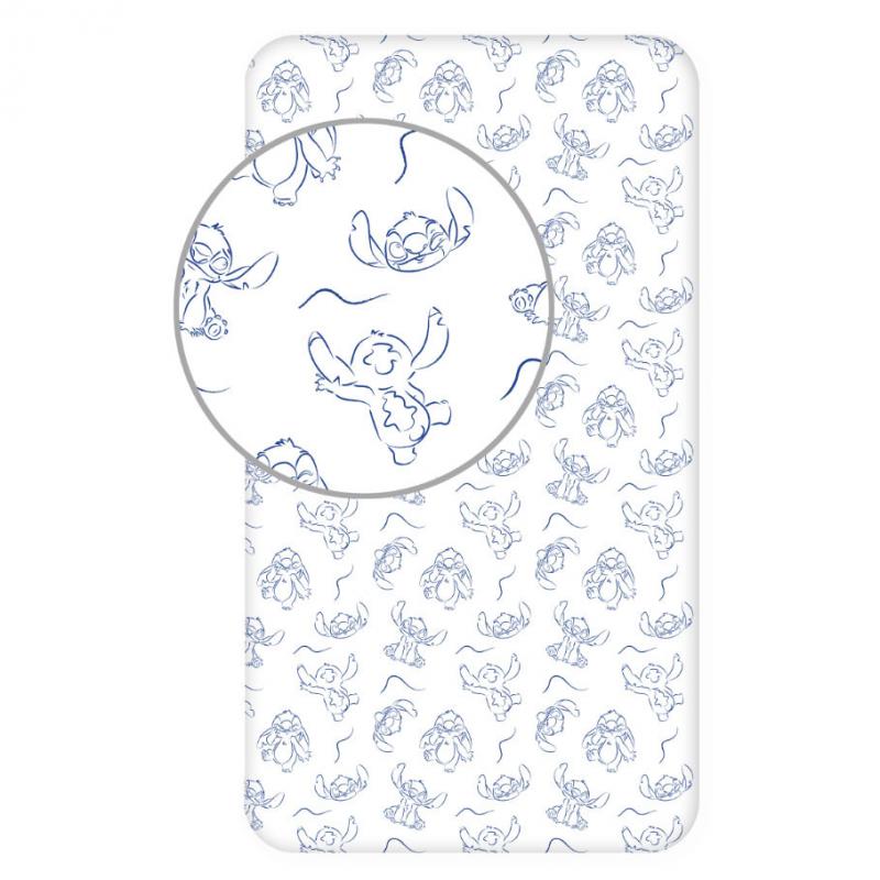 Disney Lilo és Stitch   A csillagkutya Stellar Waves gumis lepedő 90x200 cm