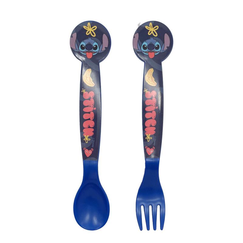Disney Lilo és Stitch Palms műanyag evőeszköz készlet  2 darabos