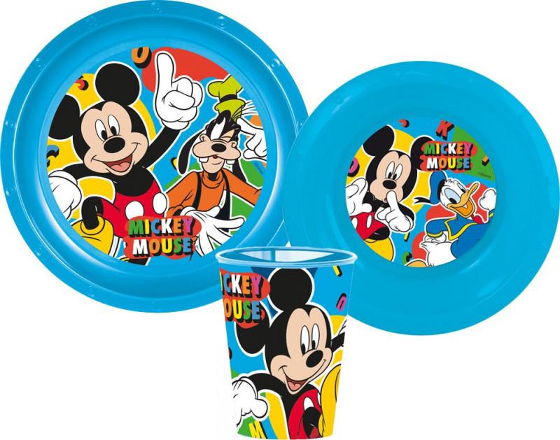 Disney Mickey Cool Summer étkészlet  műanyag szett