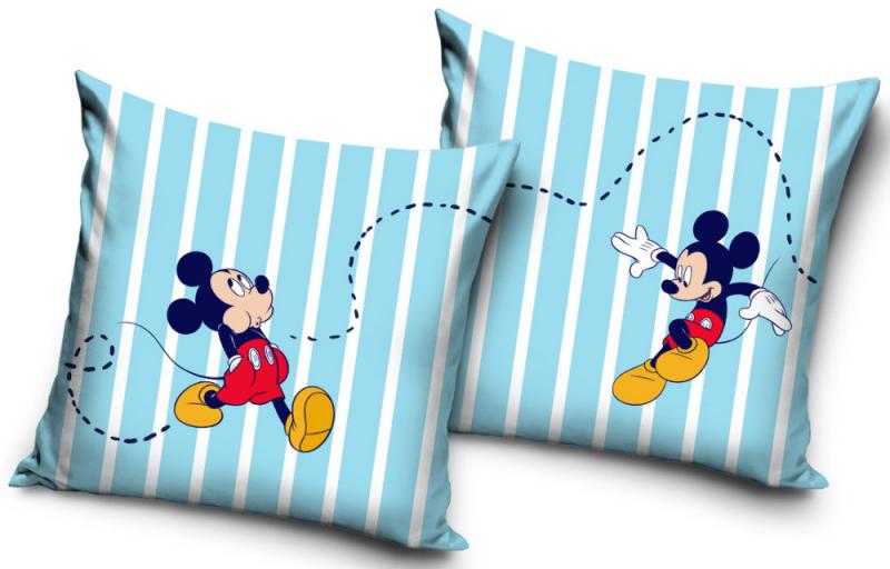 Disney Mickey Stripe & Smile párnahuzat 40x40 cm Velúr