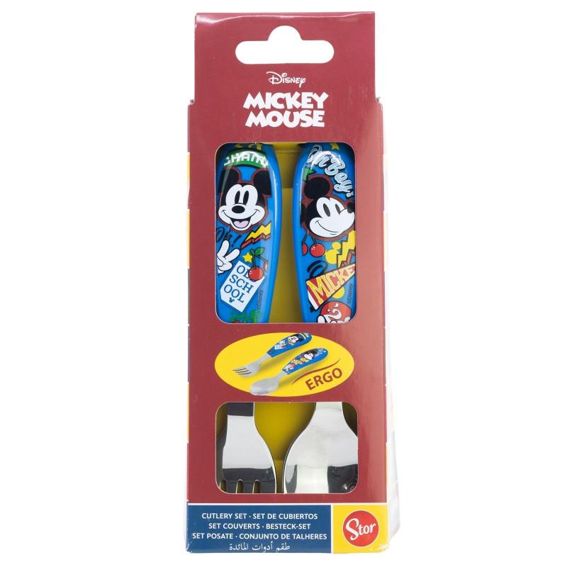 Disney Mickey True Champions fém ergo evőeszköz készlet   2 darabos