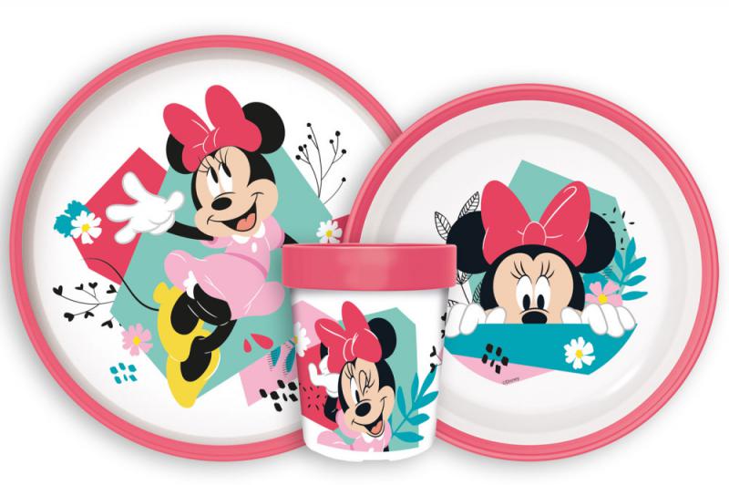 Disney Minnie Being More csúszásmentes étkészlet  micro műanyag szett
