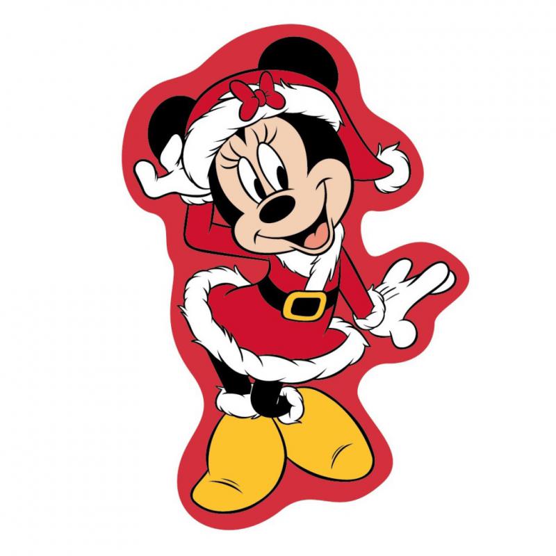 Disney Minnie Jolly karácsonyi 3D formapárna  díszpárna 35 cm Velúr