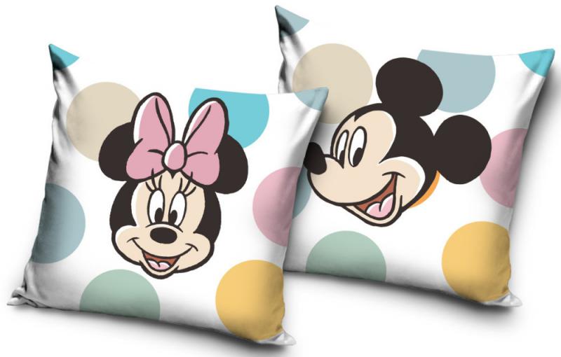 Disney Minnie  Mickey Dots párnahuzat 40x40 cm Velúr
