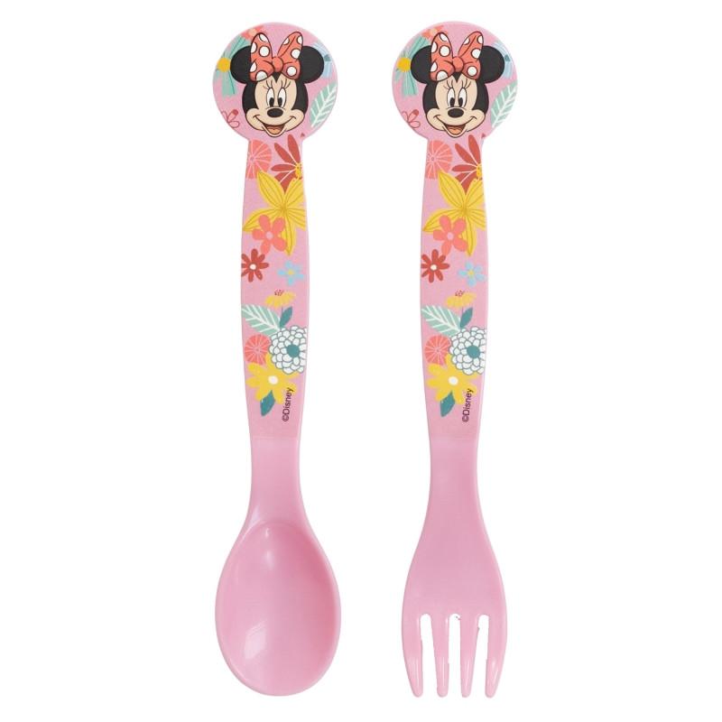 Disney Minnie Spring műanyag evőeszköz készlet   2 darabos