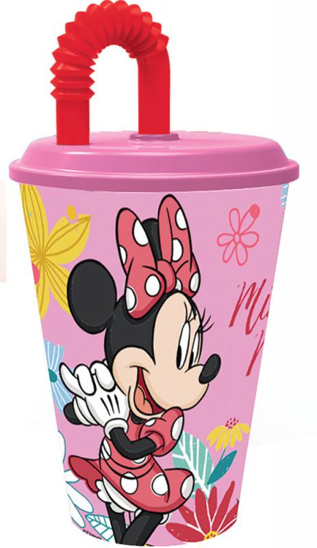 Disney Minnie Spring szívószálas pohár  műanyag 430 ml