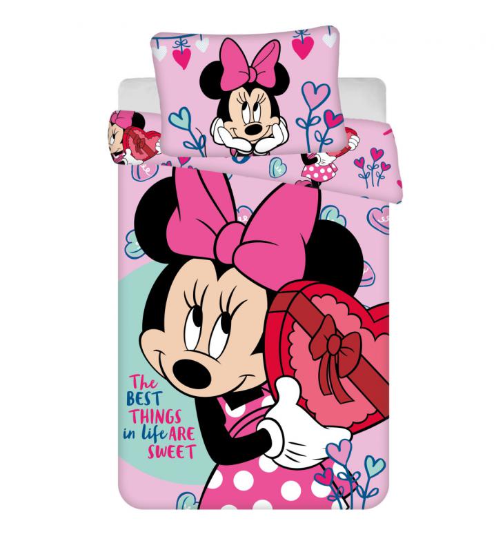 Disney Minnie Sweets gyerek ovis ágyneműhuzat 100×135 cm   40×60 cm