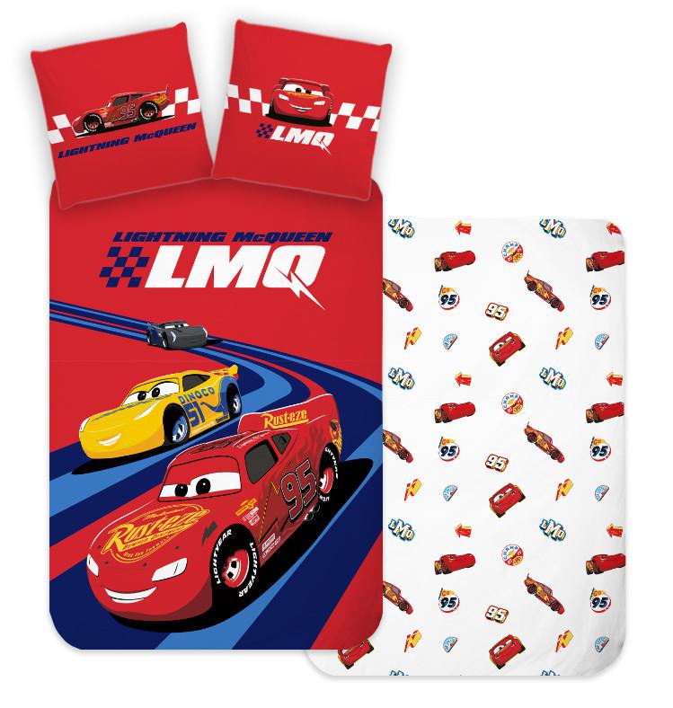 Disney Verdák Racing Hero gyerek  ovis ágyneműhuzat 100×135 cm  40×60 cm