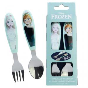 Disney Jégvarázs Snowy Tale fém ergo evőeszköz készlet   2 darabos