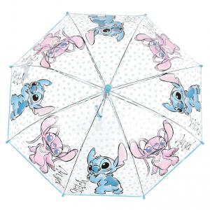 Disney Lilo és Stitch  A csillagkutya Angel gyerek átlátszó esernyő Ø72 cm