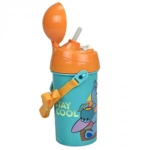 Disney Lilo és Stitch  A csillagkutya Cool műanyag szívószálas kulacs akasztóval 500 ml