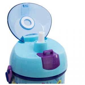 Disney Lilo és Stitch  A csillagkutya Dance műanyag szívószálas kulacs akasztóval 450 ml