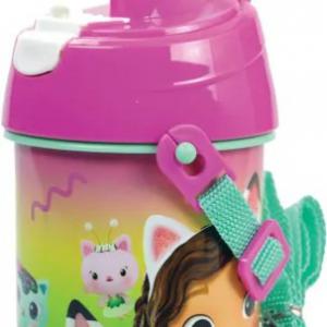 Gabi babaháza Color Fade műanyag szívószálas kulacs akasztóval 500 ml