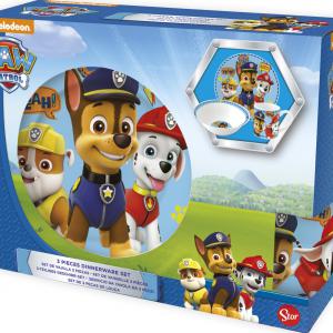 Mancs Őrjárat Boy Icons porcelán étkészlet Díszdobozban